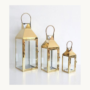 Stylish New Design Metal <b>Lantern</b> With Glass Panels Customized <b>Candle</b> <b>Holder</b> For Home Garden Decoration - Product Image 6