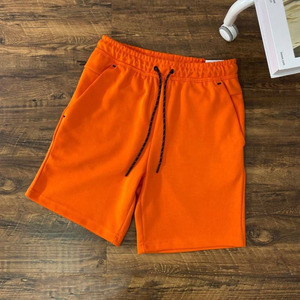 Pantalones Cortos Deportivos Personalizados con Logotipo 3D en Relieve, Lavado Ácido, Cintura Elástica, 100% Algodón, Color Sólido, Secado Rápido para Hombre - Product Image 4
