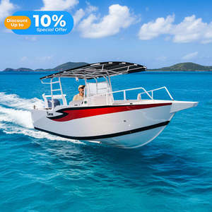 Venta al por mayor: Barco de pesca de aluminio Kinocean 2026 para 6 personas, diseño de consola central fabricado en fábrica para alta mar. - Product Image 1