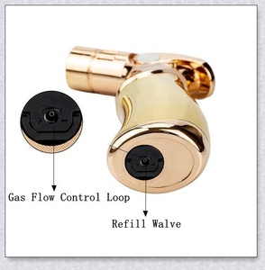 <span class=keywords><strong>Quad</strong></span> résistant au vent. Briquets torche à flamme jet pour cigares, rechargeables au butane, torche à gaz pour chicha, flamme réglable, torche pour <span class=keywords><strong>bougie</strong></span> parfumée - Product Image 3