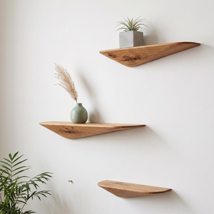 Wooden Floating Wall <b>Shelves</b> Modern Wall Mounted Display <b>Shelves</b> for Living Room Bedroom Bathroom Kitchen Home Decor Wholesale - Product Image 6