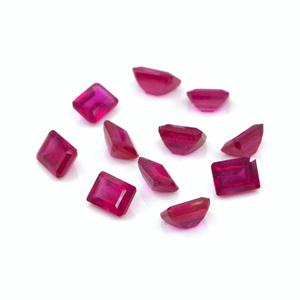 Rubis naturels de Bangkok, octogones calibrés 6x7mm, pierres précieuses de rubis naturelles facettées pour la fabrication de bijoux, prêtes à l'emploi - Product Image 4