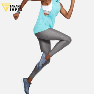 Nouveaux Leggings de Sport Gris Uni Extensibles et Respirants à Taille Haute pour Femmes et Jeunes, Longueur Intégrale, pour Yoga et Entraînement 2026 - Product Image 6