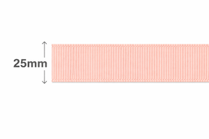 Cinta de Grosgrain de Poliéster 100% Resistente a la Contracción, Color Verde Durazno Pastel de 25 mm, de Neelkamal Industries, para Envolver Regalos y Empaquetar - Product Image 2