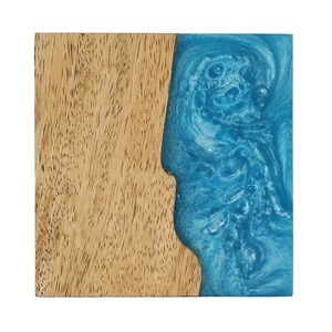 Natural Crystal <b>Coasters</b> Luxe Metallic Rim Beverage <b>Coaster</b> Set for Dining Table and Gifting Use - Product Image 4
