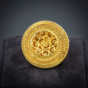 Wholesale 14K18K24K Micron Gold Plated Fashion <b>Rings</b> Traditional Dubai Style Turkish <b>Arab</b> Bridal Forming Finger <b>Ring</b> Oro Joyeria - Product Image 4