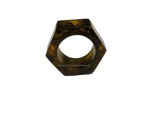 Anneaux de serviette décoratifs en résine de qualité supérieure pour dîners formels, accessoires de table de luxe pour les acheteurs en gros - Product Image 1