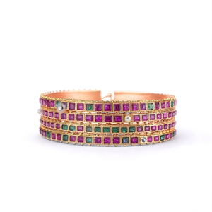 Bridal Kemp <b>Copper</b> <b>Bangles</b> with Pearl-Ethnic Trendy Bracelets for Engagement - Product Image 2