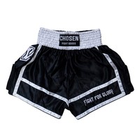 Celana Pendek Kickboxing Muay Thai Desain 3D Profesional untuk Kompetisi Muay Thai |   Celana Tinju Tahan Lama dengan Belahan Samping