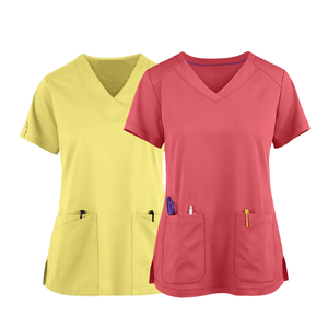 Uniforme de enfermera amarillo de diseño personalizado de alta calidad SaoMai, uniforme médico para mujer, Top OEM/ODM, uniformes de hospital - Product Image 3