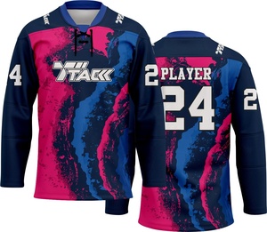 เสื้อเจอร์ซีย์ฮ็อกกี้น้ำแข็งแห้งเร็วออกแบบได้ตามต้องการ - Product Image 3