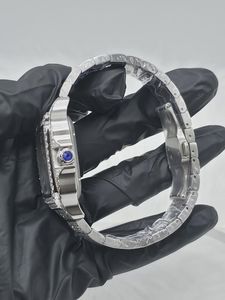 Reloj de Lujo para Hombre, Automático, de Acero Inoxidable, con Esfera Cuadrada Esqueletizada, Cristal Analógico, Resistente al Agua, con Moissanita - Product Image 5