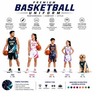 Ensemble d'uniformes de basketball unisexes personnalisables sans manches, avec logo personnalisé, impression par sublimation, fermeture à cordon en maille respirante - Product Image 1