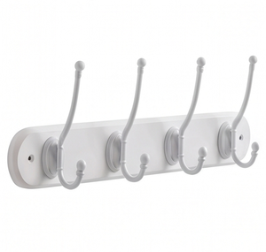 Fine Quality White Wall Mounted Metal <b>Hooks</b> Minimalist Design for Clothing Storage Organization Stylish Home Accent - Product Image 1