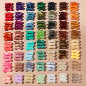 Perles en résine multicolores à motif tourbillonnant, perles en acrylique, perles en plastique lucite en vrac pour la fabrication de bijoux, perles en résine - Product Image 6