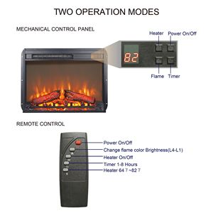 Caminetto Elettrico Moderno da 26 Pollici con Fiamma Realistica, Ultra-Sottile, Telecomando, Timer, Protezione dal Surriscaldamento, Spina AU - Product Image 4