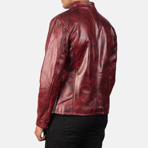 New Fashion 2026 Men Genuine Leather Waterproof Breathable Anti-Uv <b>Mandarin</b> <b>Collar</b> Bomber Outerwear <b>Jacket</b> - Product Image 2