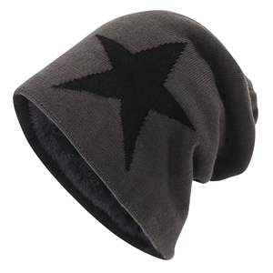 Gorros de punto jacquard sublimados con diseño personalizado al por mayor, transpirables, de tela acrílica/algodón, ajustables, cálidos, con puño y lazos de puntos. - Product Image 4