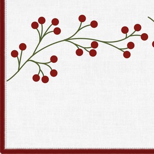 100% Cotton Cherry Embroidered Best <b>Table</b> <b>Runner</b> For Dining <b>Table</b> Christmas Decoration <b>Table</b> <b>Runner</b> Customizable in India - Product Image 3