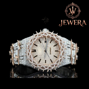 Reloj de Lujo Mossinate de Acero Inoxidable con Diamantes y Movimiento de Cuarzo Duradero, un Elegante Reloj para Ocasiones Especiales y Uso Diario - Product Image 2