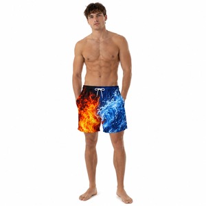 Custom All Over Sublimation Print Swim Shorts <b>Men</b>’s Quick Dry Beach Board Shorts OEM Logo Swimming <b>Trunks</b> Manufacturer - Product Image 2