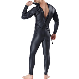 Combinaison de plongée intégrale 2 mm de haute qualité avec fermeture éclair sur la poitrine, manches longues, pour la plongée, le surf et la plongée avec tuba, une pièce, personnalisable devant/arrière, pour homme - Product Image 3