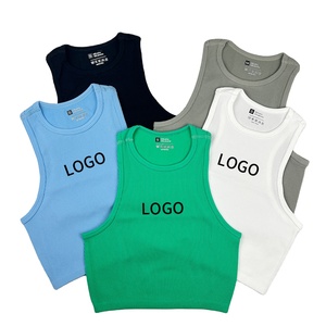 Camiseta sin mangas de gimnasio para mujer con logotipo personalizado 2024 - Product Image 1