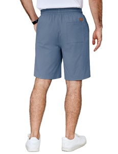 Pantalones Cortos Deportivos Flex Fit para Hombre, de Algodón, Suaves, Transpirables, con Cintura Elástica, Casuales, para Gimnasio, Entrenamiento, Playa, Verano, Ropa de Moda de Fábrica - Product Image 1