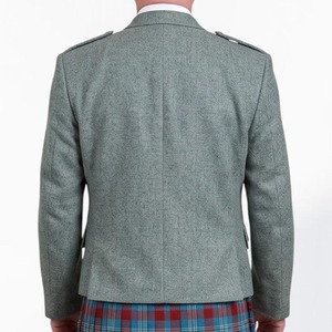 Chaqueta Escocesa Argyle al por Mayor para Hombre, Chaqueta de Tweed Estilo Kilt, Ropa Formal para Bodas, Logotipo Personalizado - Product Image 2