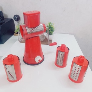 Outils de cuisine manuels et gadgets Coupe-légumes multifonctionnel Trancheuse à pommes de terre Râpe à fromage rotative ronde avec poignée - Product Image 2