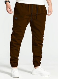 Nouveau pantalon cargo décontracté pour homme en toile légère 100 % coton, taille haute, coupe droite, taille européenne, avec cordon de serrage au bas de jambe - Product Image 6