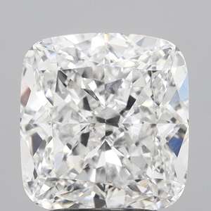 เพชรทรงคุชชั่น 3.00 กะรัต คุณภาพดีเยี่ยม สี D ความสะอาด VVS2 ขัดเงาอย่างดี ผลิตในห้องปฏิบัติการ รับรองโดย IGI พร้อมแหวนสำหรับใส่เพชร - Product Image 1