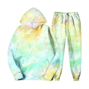 Conjunto deportivo tie-dye para hombre de alta calidad, fabricado en fábrica a medida, de secado rápido, antibacteriano y de alta demanda. - Product Image 1