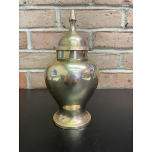 Pot à gingembre et vase de grande taille, en laiton de qualité supérieure, couleur or, design unique et élégant, fabriqué en Inde, à prix impressionnant. - Product Image 1