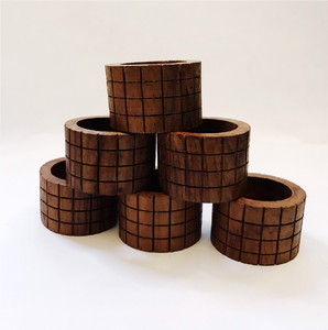 Anillos de Servilleta de Madera para Decoración de Mesa de Bodas, Anillos Modernos y Elegantes Personalizados para Servilletas, Suministros al por Mayor - Product Image 3