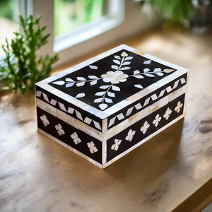 Antique Style Mother of Pearl Wooden Jewellery <b>Box</b> Handmade <b>Vanity</b> Organizer - Product Image 5