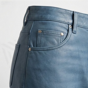 High Waist Denim Pencil <b>Skirt</b> With Front Slit Knee-Length Women's Casual Style Solid Color Woven Fabric All Seasons Wear - Product Image 5