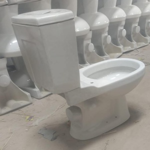 Inodoro de dos piezas del retrete del Aqua de las mercancías sanitarias modernas del nuevo diseño disponible en el precio de fábrica de La India - Product Image 3