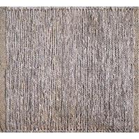 Handgetufteter Jute-Teppich mit Feiner Webung |   Silber |   100% Jute |   Baumwollunterlage |   Rutschfest |   Umweltfreundlich |   Geometrisches Muster |   Maßgeschneidert