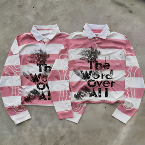 Camiseta Polo de Rugby para Hombre, Personalizada, de Alta Calidad, con Bordado y Estampado, Corte Cuadrado, Holgada, 100% Algodón, a Rayas, Manga Larga - Product Image 4