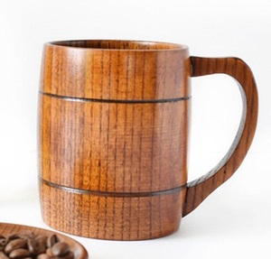 Taza de Café de Madera Hecha a Mano, Taza de Madera Maciza con Acabado Natural, Diseño Rústico, Ecológica, para el Hogar - Product Image 4
