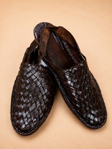 Zapatos Planos Clásicos de Cuero Genuino Marrón, Estilo Slip-On, con Aumento de Altura, Casuales para Caminar, para Hombre, con Suela de Goma/Cuero Genuino - Product Image 2