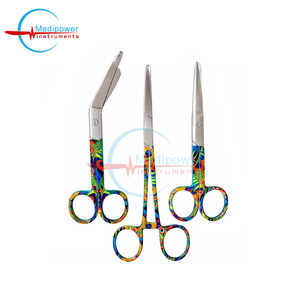 Ciseaux d'infirmière à motif arc-en-ciel, ensemble de ciseaux médicaux en acier inoxydable, ciseaux à pansements, ciseaux de traumatologie EMT, ciseaux chirurgicaux de premiers secours, OEM - Product Image 6