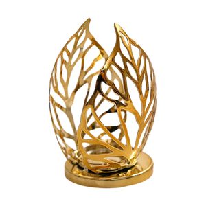 Iron Handmade Durable Candle Holder Lantern <b>Tea</b> Light <b>Stand</b> Centerpiece Ornament Golden Decorative Antique Home Decoration - Product Image 1