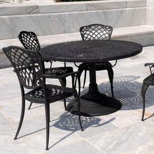 Elegante Juego de Muebles de Jardín de Hierro para Patio, Balcón o Terraza con Diseño Sofisticado y Estructura Metálica Sólida - Product Image 1