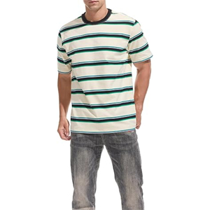 T-shirt pour homme à manches courtes de haute qualité, 100% coton, tissu en molleton respirant, couleurs personnalisables, logo, décontracté pour l'extérieur - Product Image 4