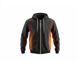 Sweat à capuche personnalisé à fermeture éclair intégrale pour clubs et équipes – Vêtement d'hiver tendance pour hommes, femmes et jeunes – Veste à capuche d'entraînement – Tenue de sport - Product Image 2