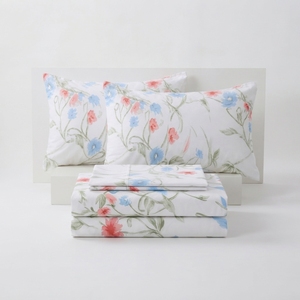 Parure de lit Morning Garden et 2 taies d'oreiller, ensemble classique 100% coton 150 fils/cm², qualité A, toutes saisons - Product Image 2