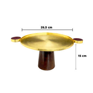 Luxury Gold Pedestal Cake Stand Metal Dessert Display Tray for Bakery Hotel Buffet Wedding Catering Supplies - Product Image 2