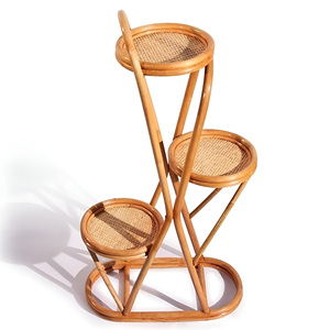 Support décoratif pour plantes et fleurs, tendance, accessoires de jardin, support en rotin pour plantes, étagères - Product Image 4